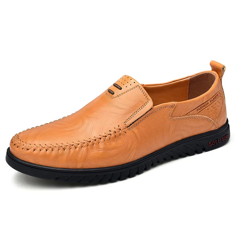 Men's Loafers plus Size Leather Shoes Men's Casual