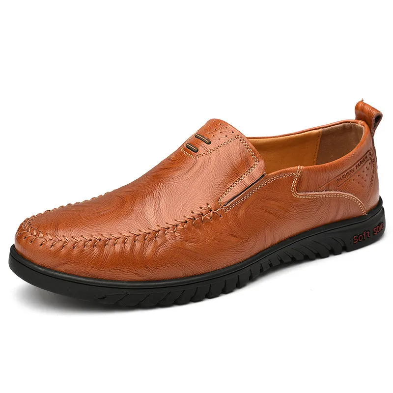 Men's Loafers plus Size Leather Shoes Men's Casual