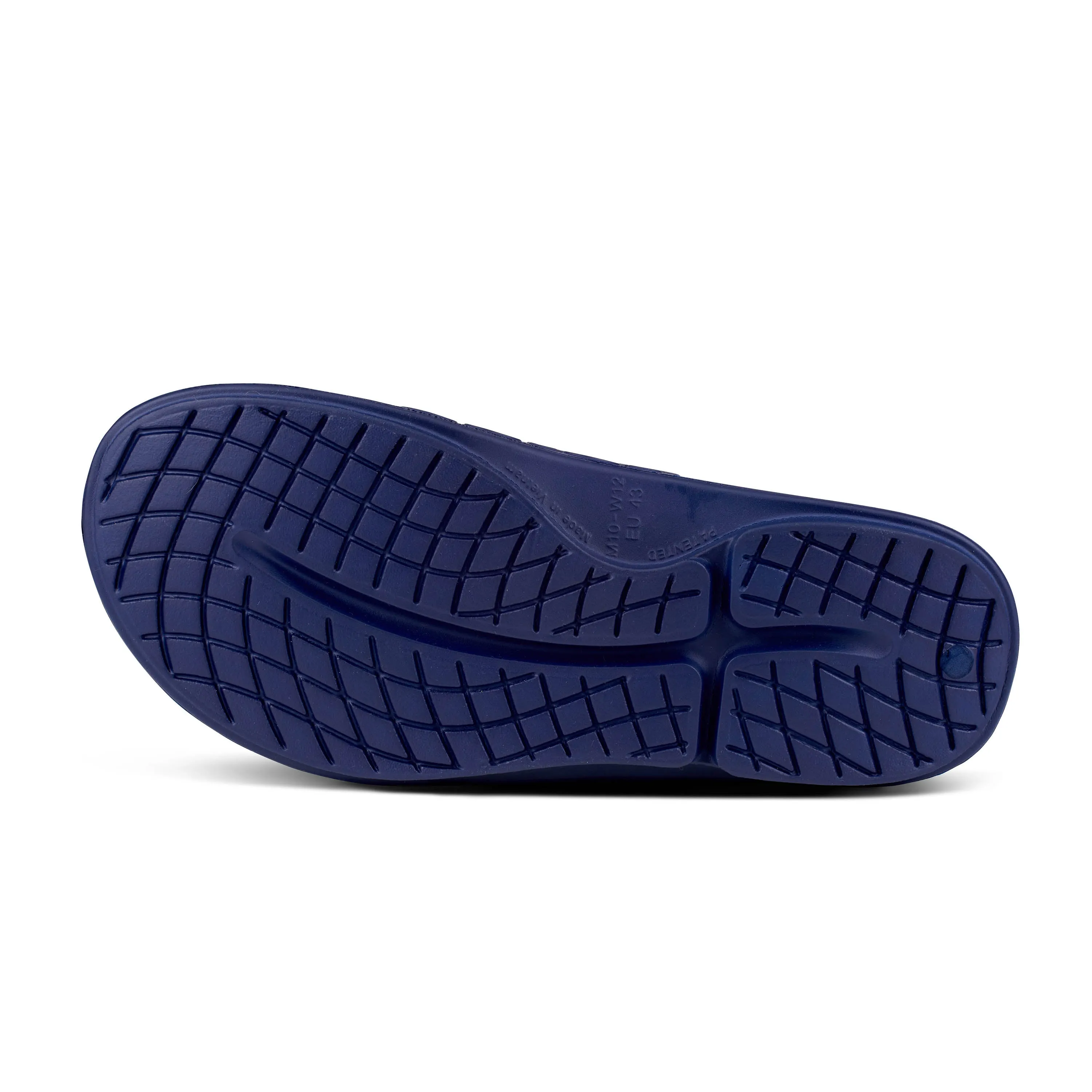 Men's OOFOS OOahh Sport Flex Sandal 1550NAVY Color:  Navy