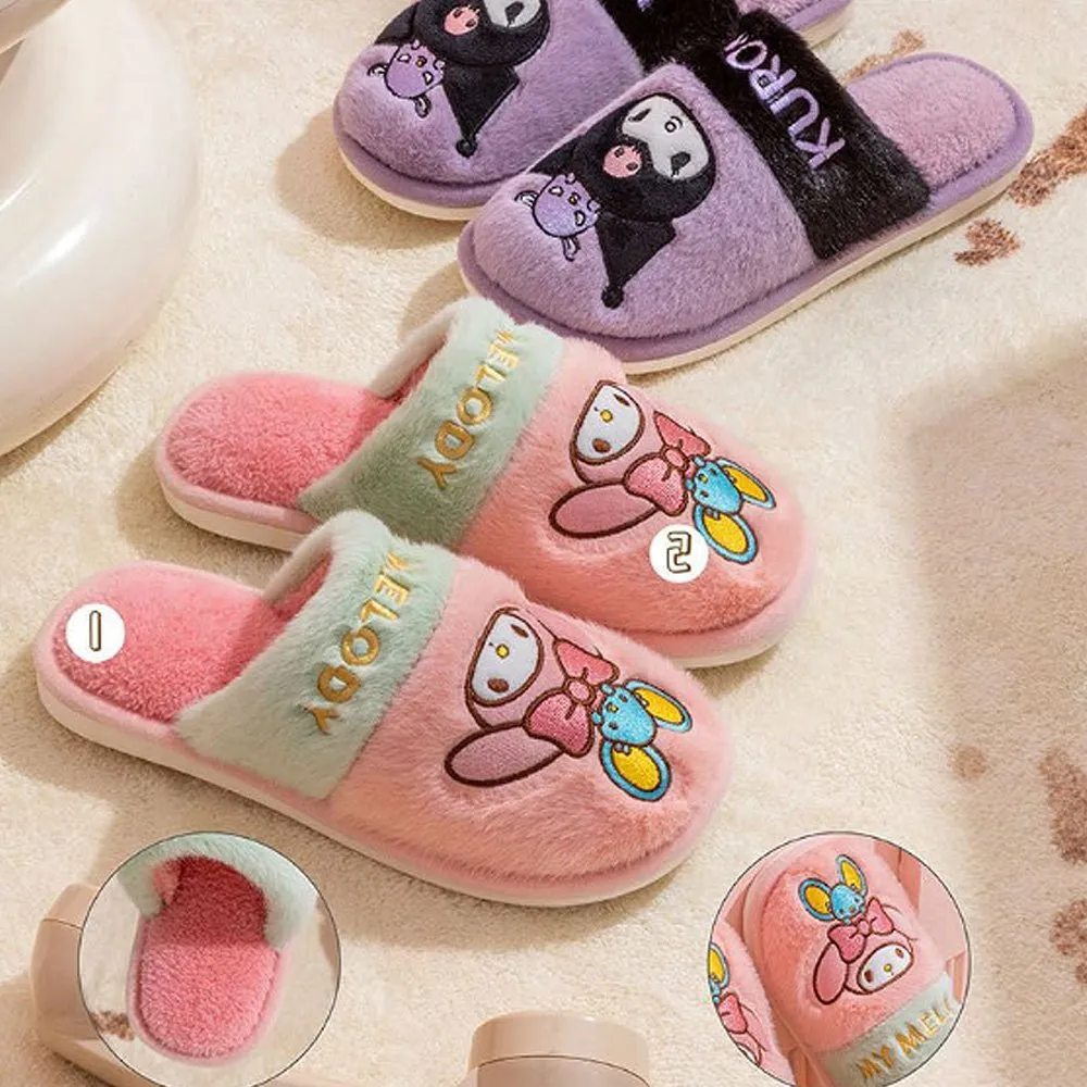 My Melody Two Tone Fur Slippers