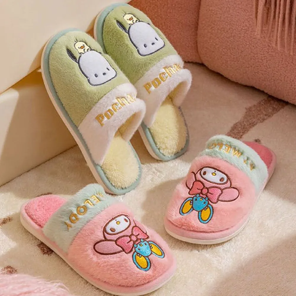 My Melody Two Tone Fur Slippers