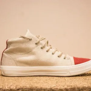 Natural Hemp Tall Sneakers - Sustainable & Comfortable Shoes