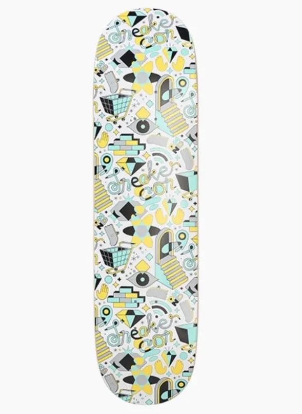 Nicky Deck White Skateboard Art Deck by Sneaker Con x Diamond Supply Co