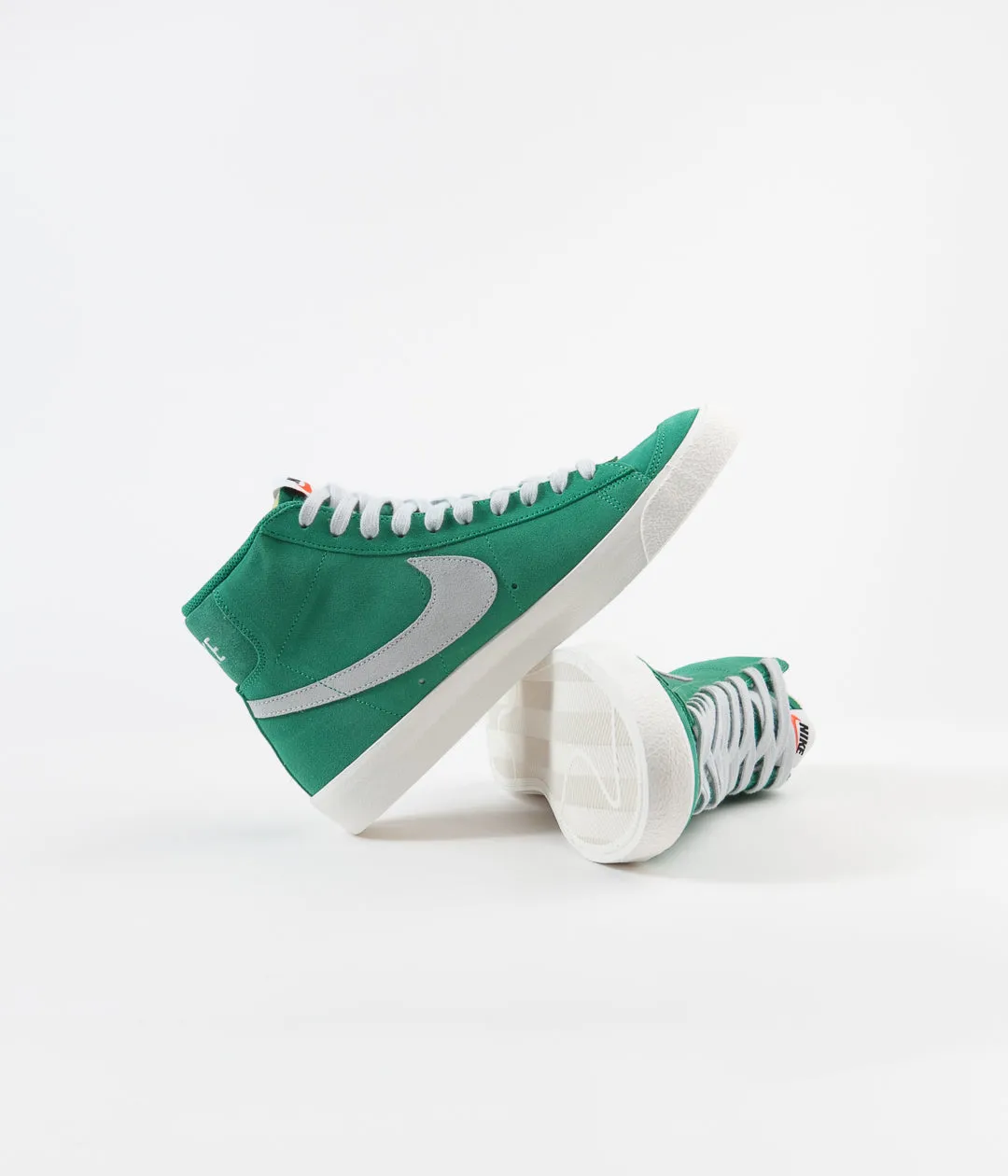 Nike Blazer Mid '77 Suede Shoes - Neptune Green / Pure Platinum - Sail