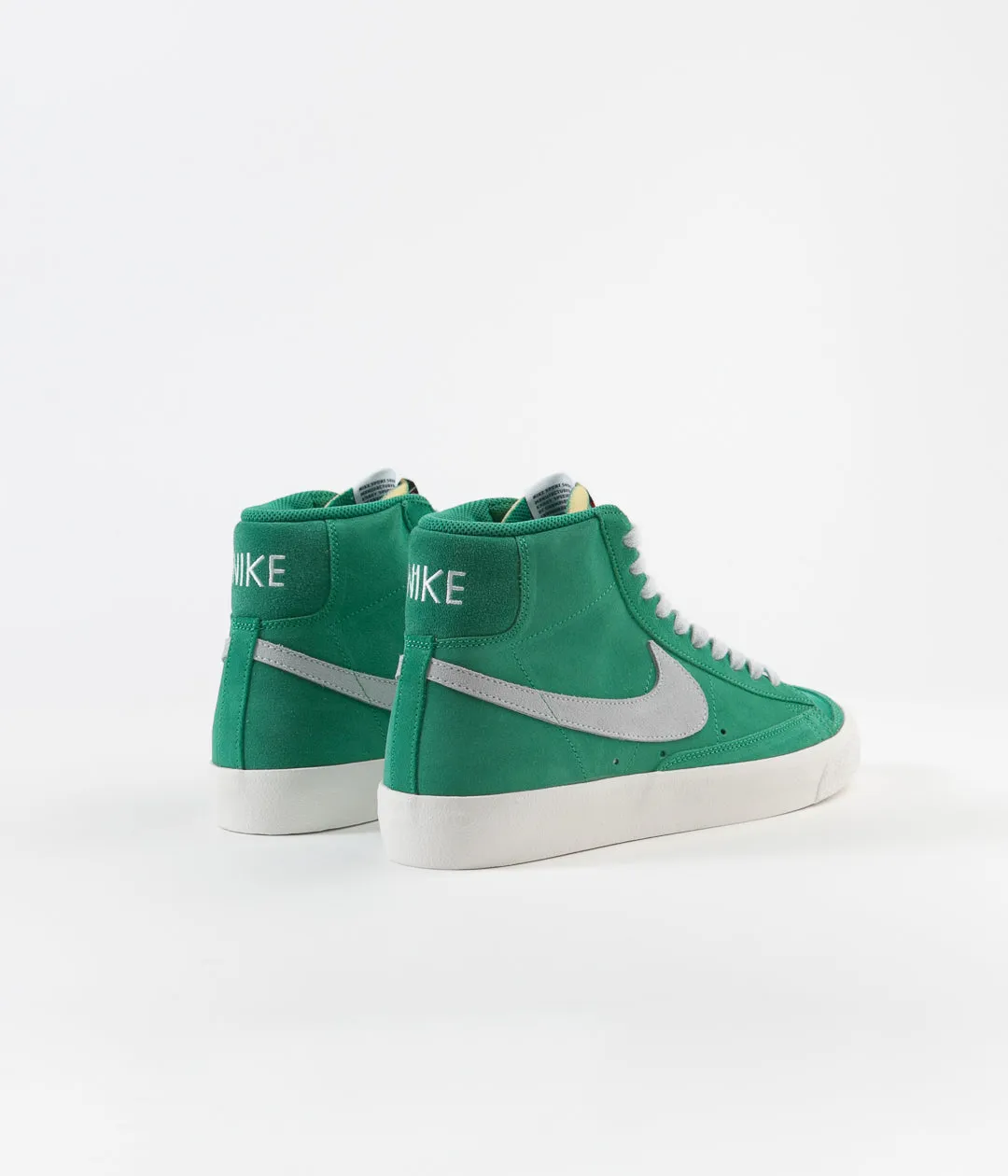 Nike Blazer Mid '77 Suede Shoes - Neptune Green / Pure Platinum - Sail