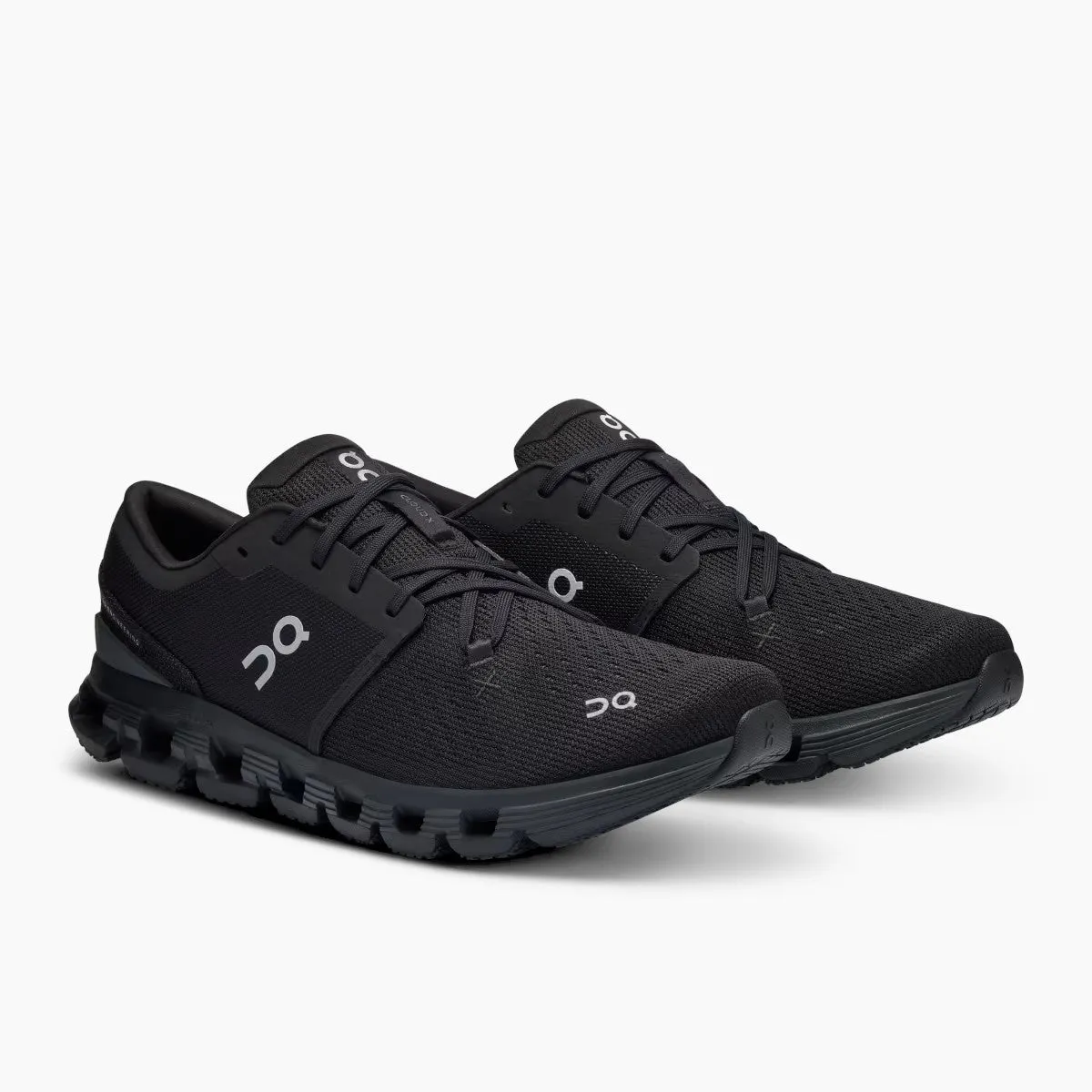 On Running Mens Cloud X 4 Sneakers in Black Eclipse