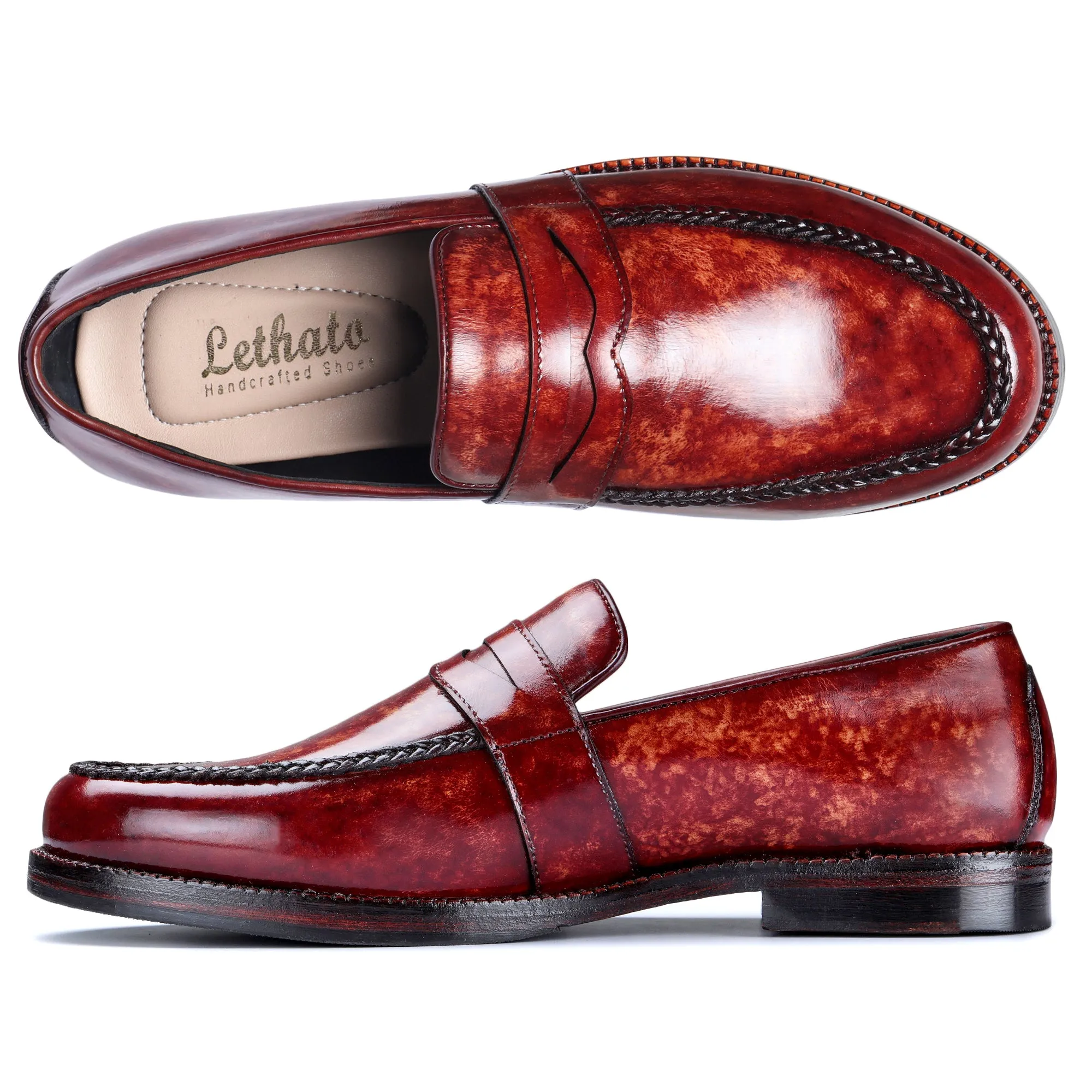 Penny Loafers - Reddish Brown