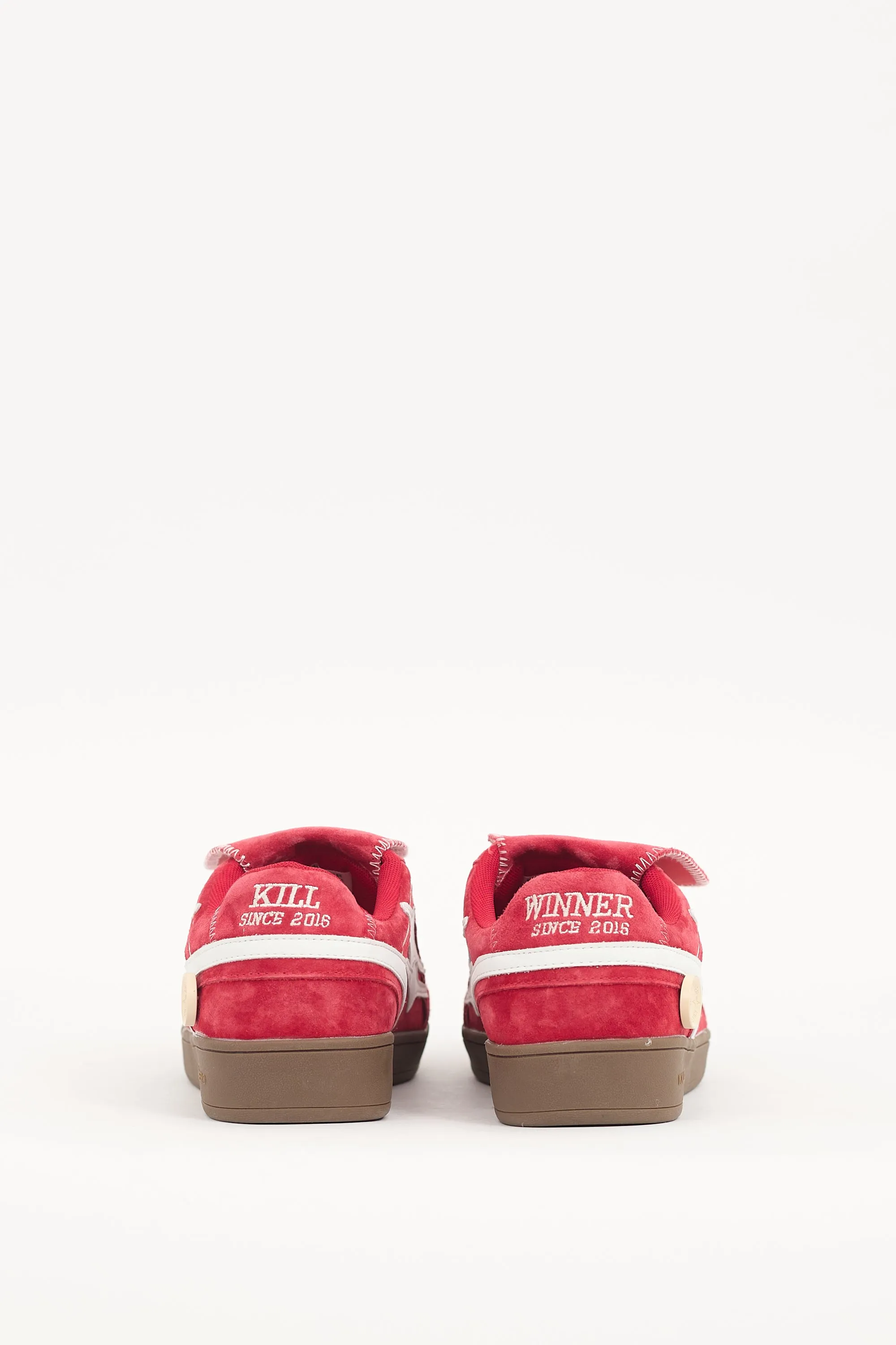 Red Suede Retro Training Sneaker