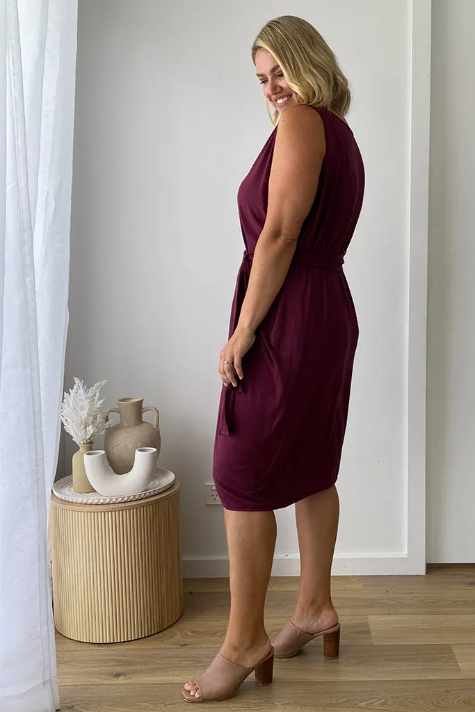 Reversi Dress - Burgundy