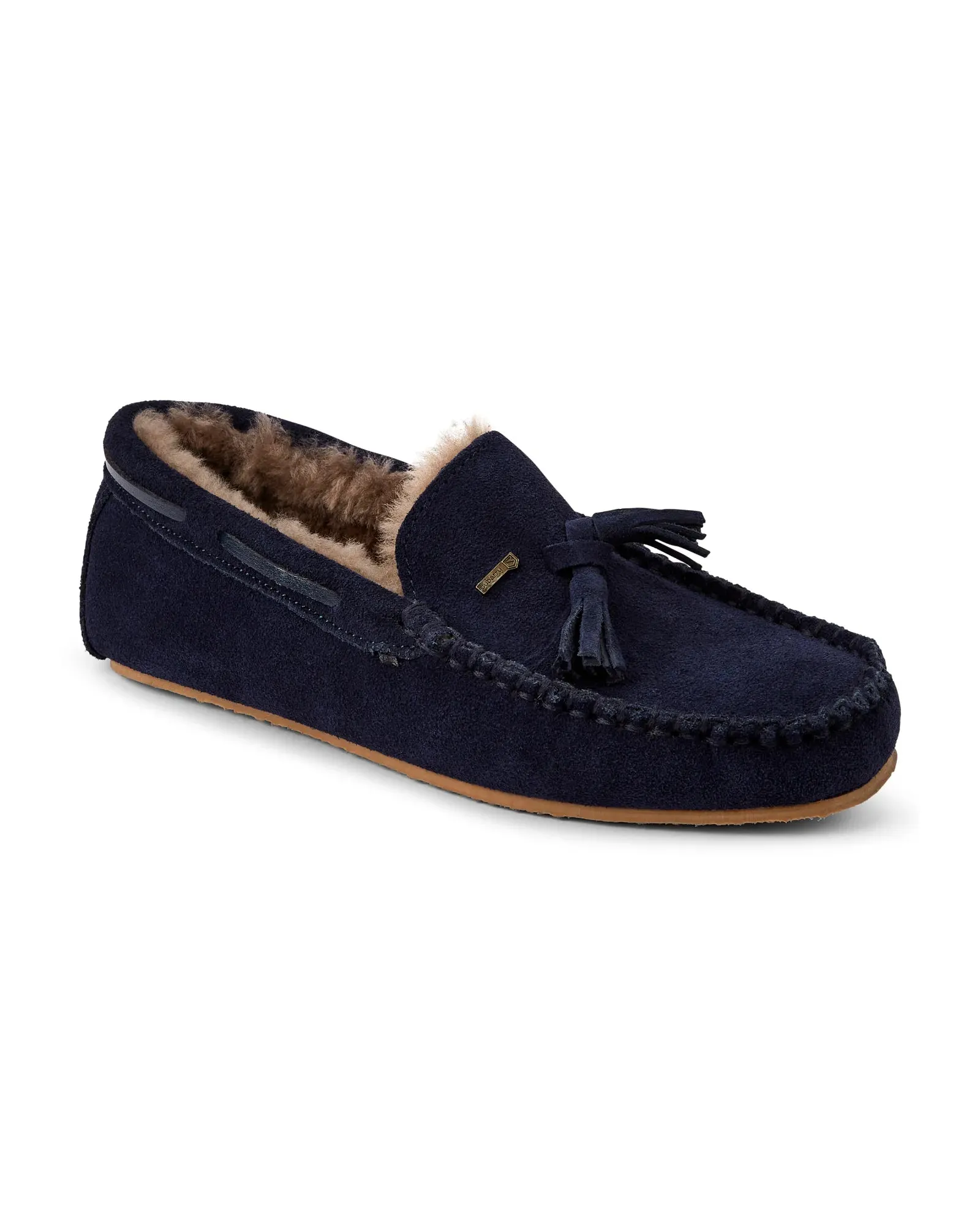 Rosslare Moccasin Slipper - Navy