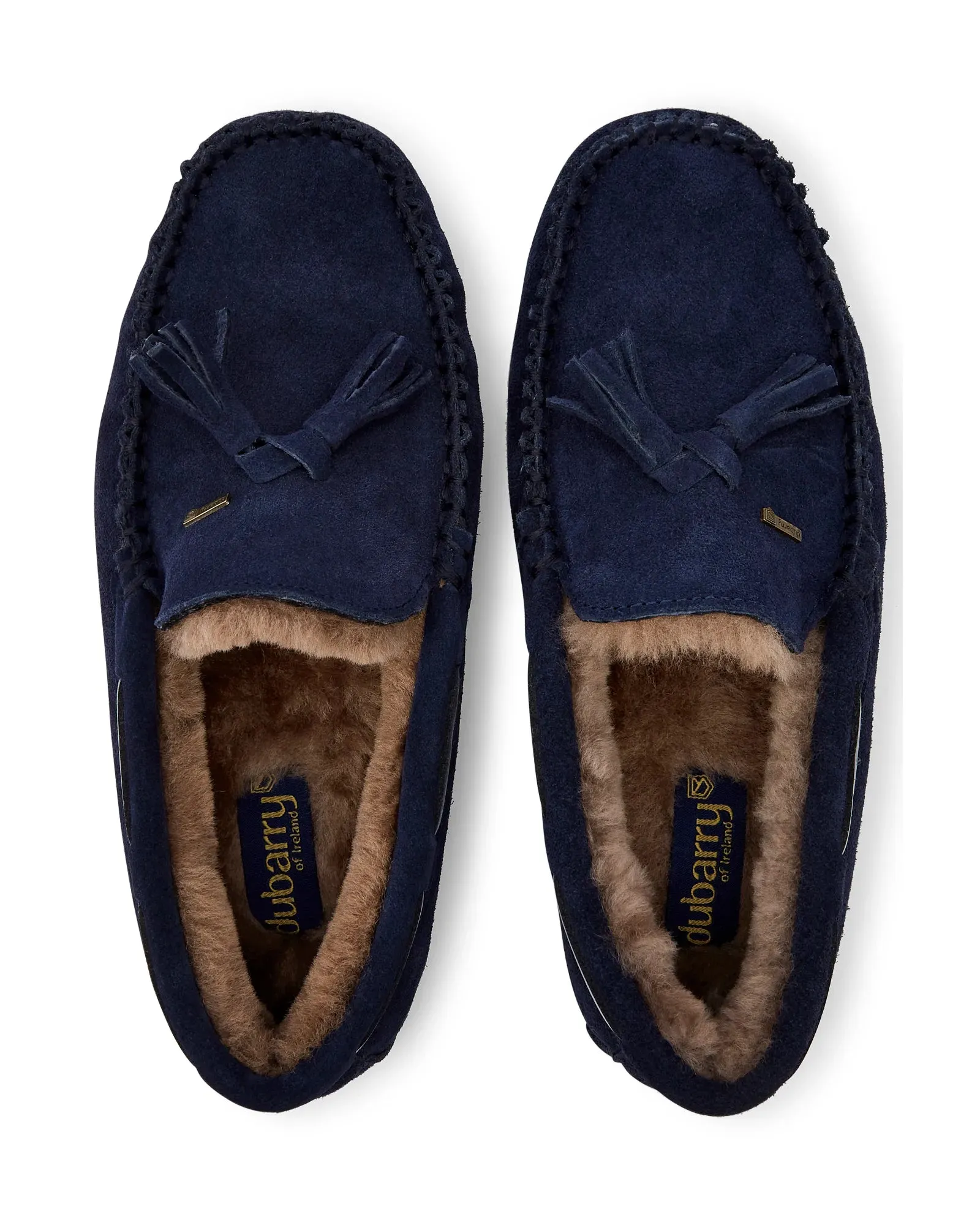 Rosslare Moccasin Slipper - Navy