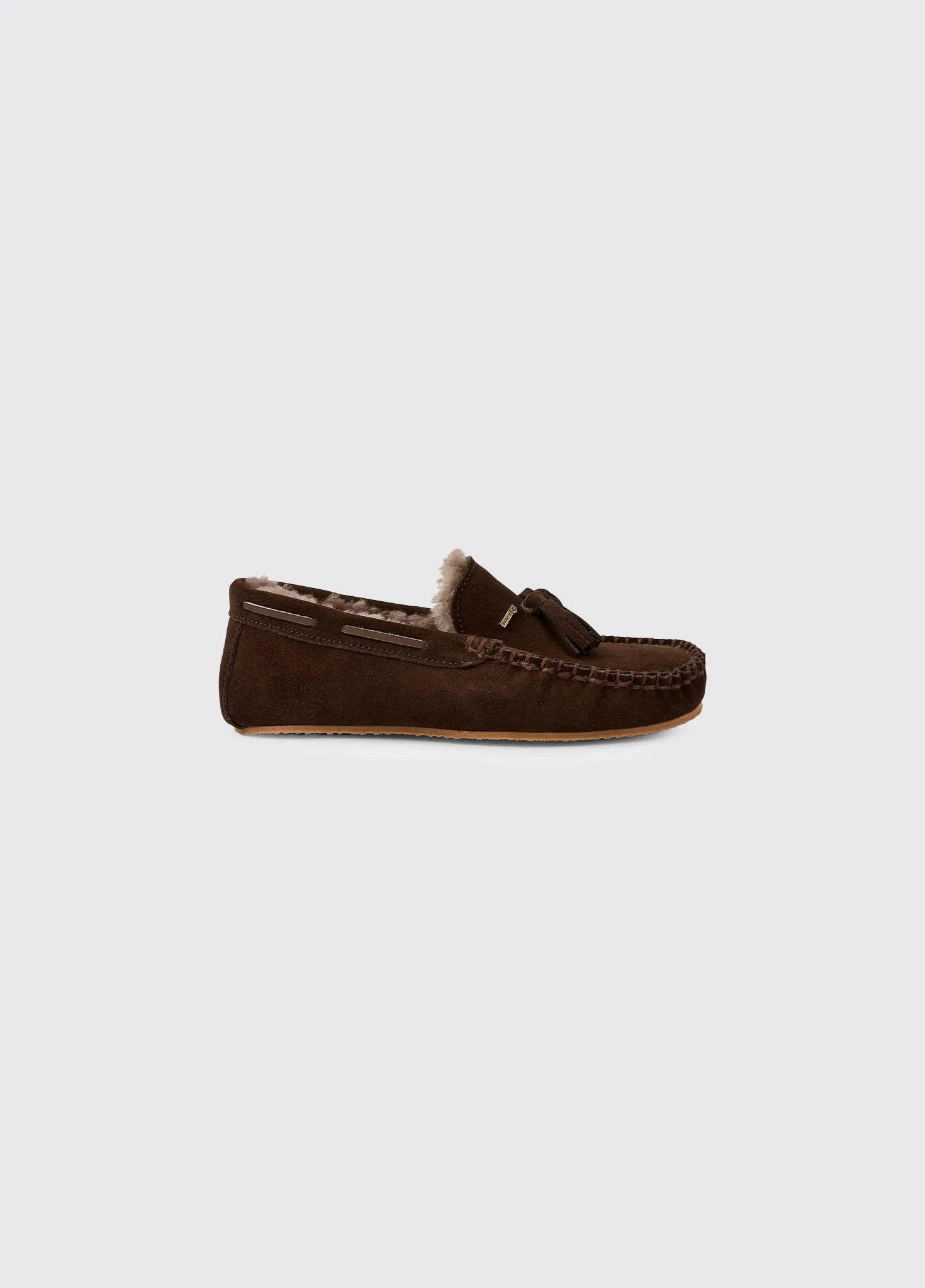 Rosslare Women's Moccasin Slipper - Cigar