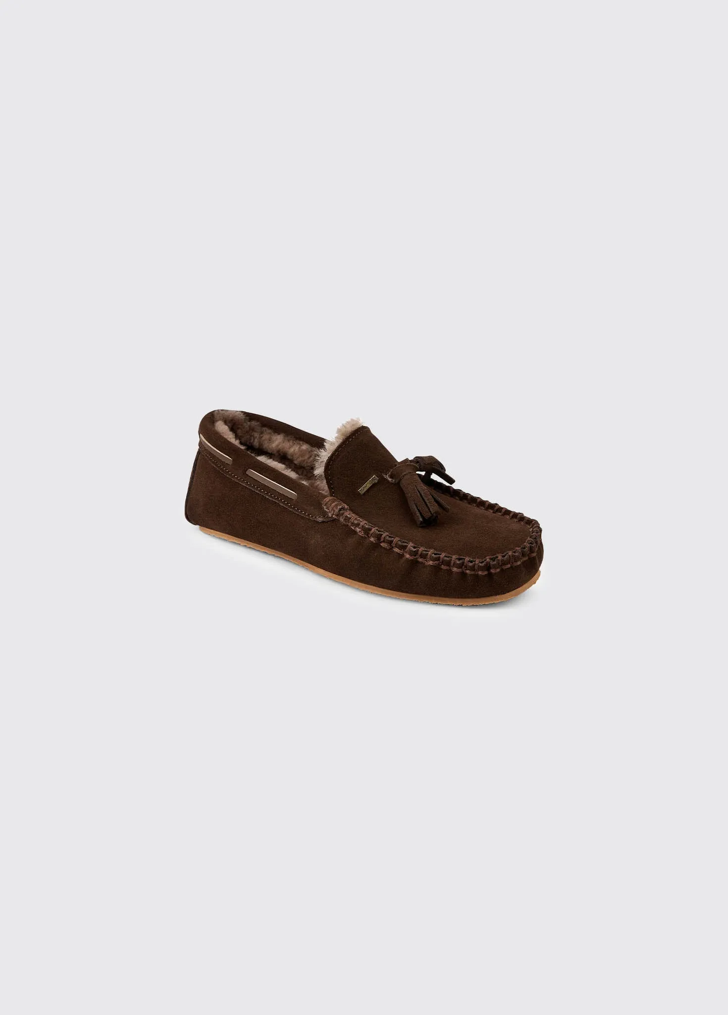 Rosslare Women's Moccasin Slipper - Cigar