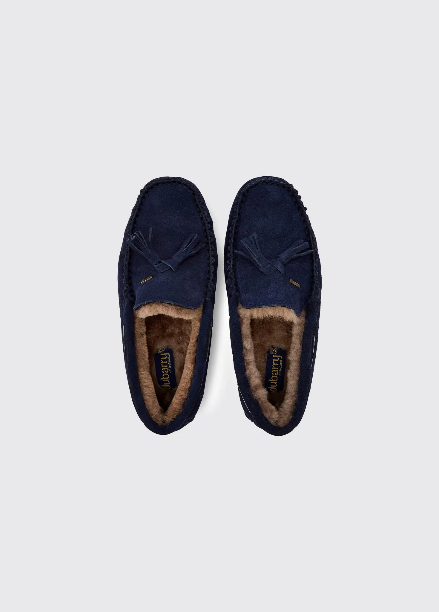 Rosslare Women's Moccasin Slipper - French Navy