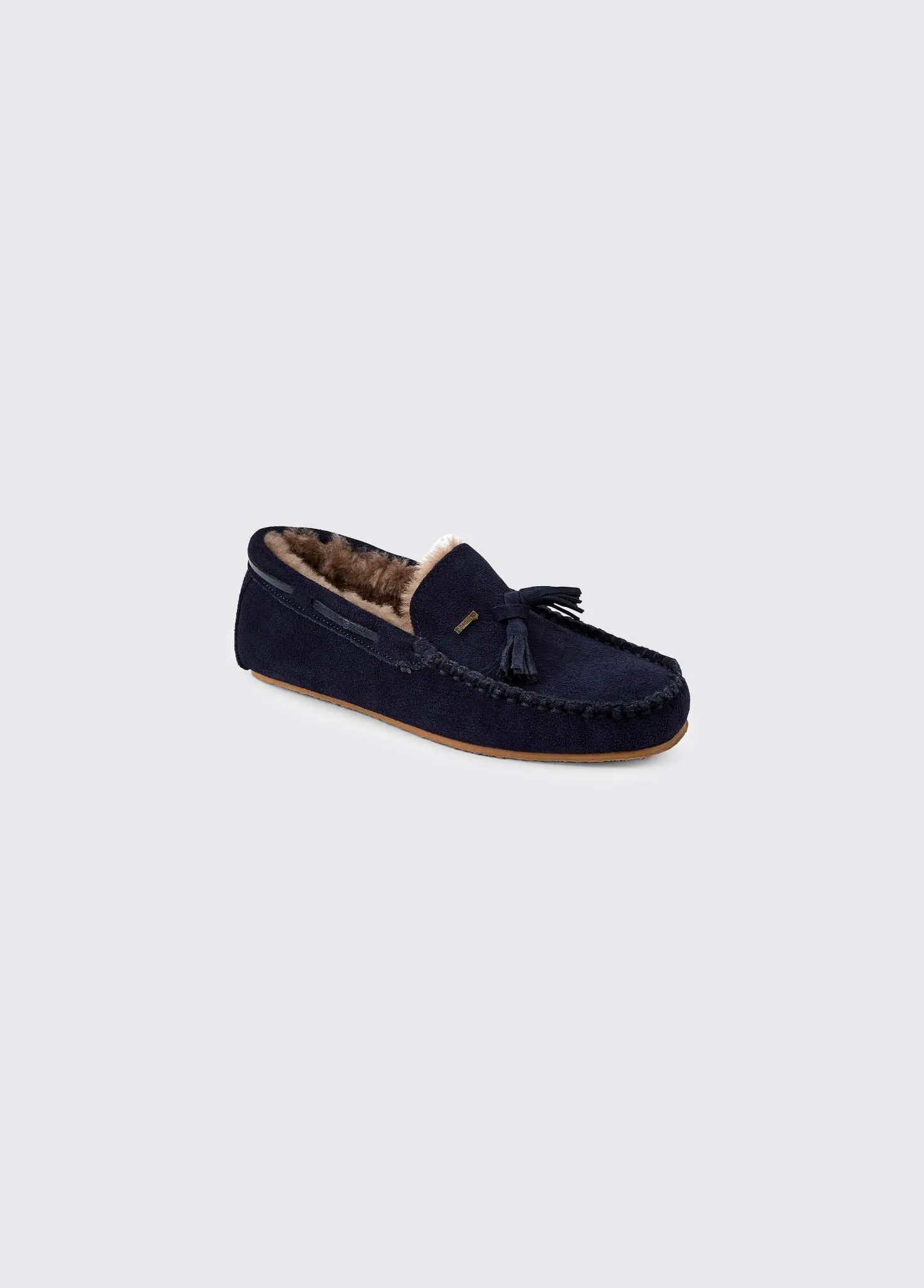 Rosslare Women's Moccasin Slipper - French Navy