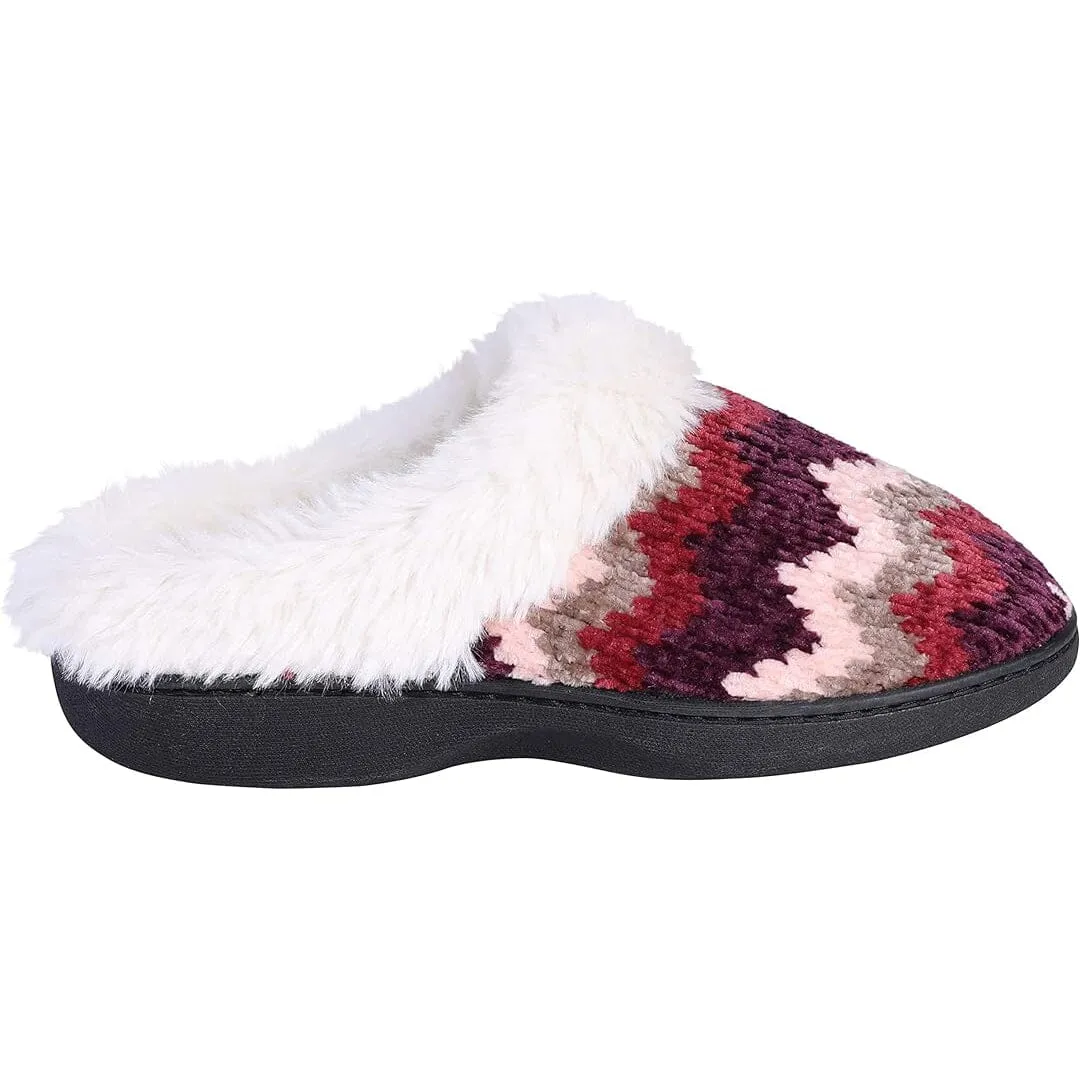 Roxoni Women's Cozy Memory Foam Slippers, Fuzzy Warm Faux