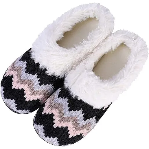 Roxoni Women's Cozy Memory Foam Slippers, Fuzzy Warm Faux