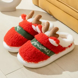 Santa's Snuggle Warm Fuzzy Slippers