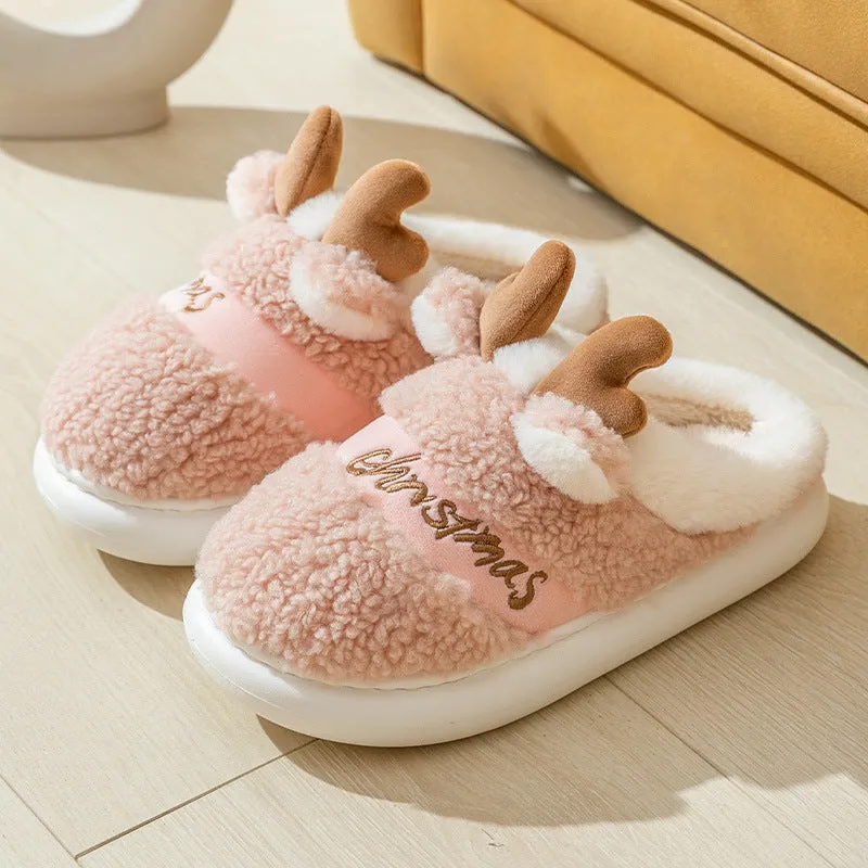 Santa's Snuggle Warm Fuzzy Slippers