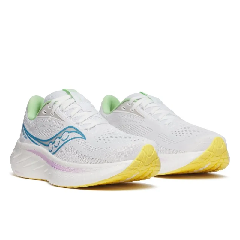 Saucony Women's Ride 18 - White/Verbana