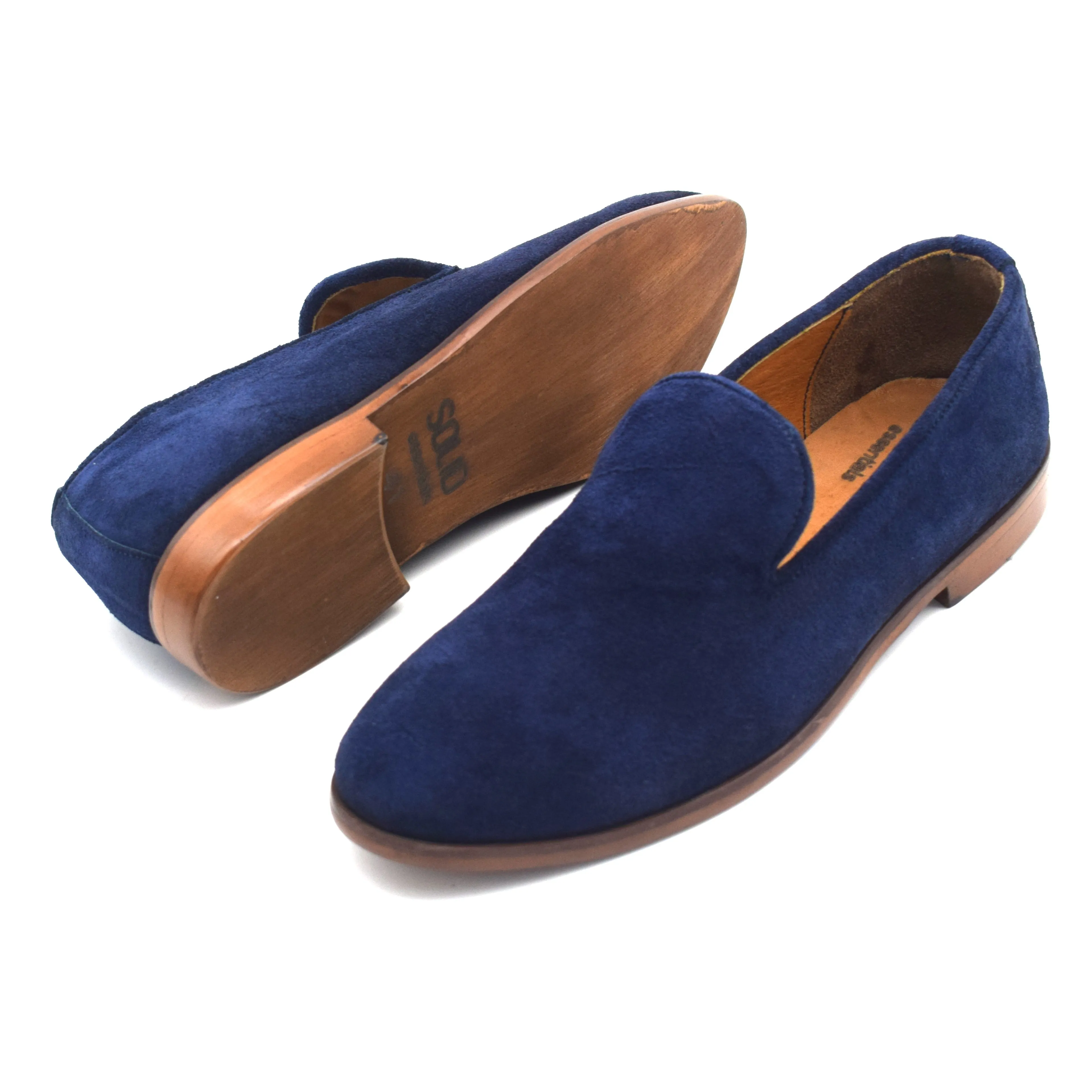 Suede Velvet Loafers In Bright Sole