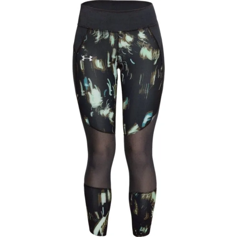 UA Speed Pocket Printed Run Crop-BLK