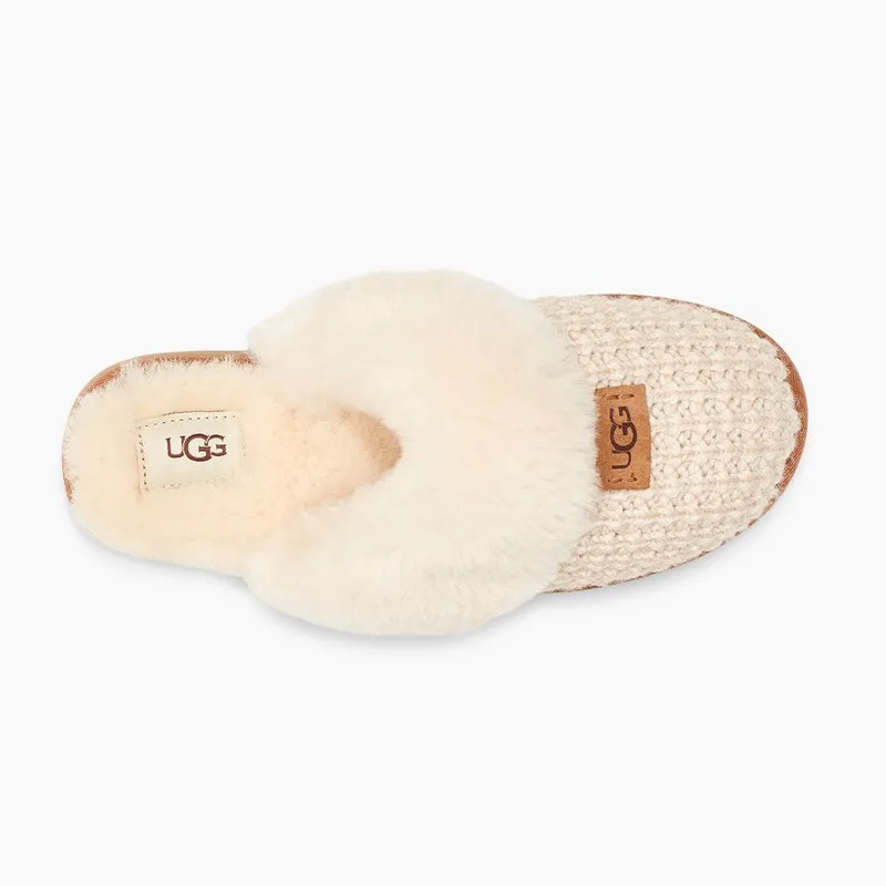 UGG Cozy Knit Slipper in Cream - Women's