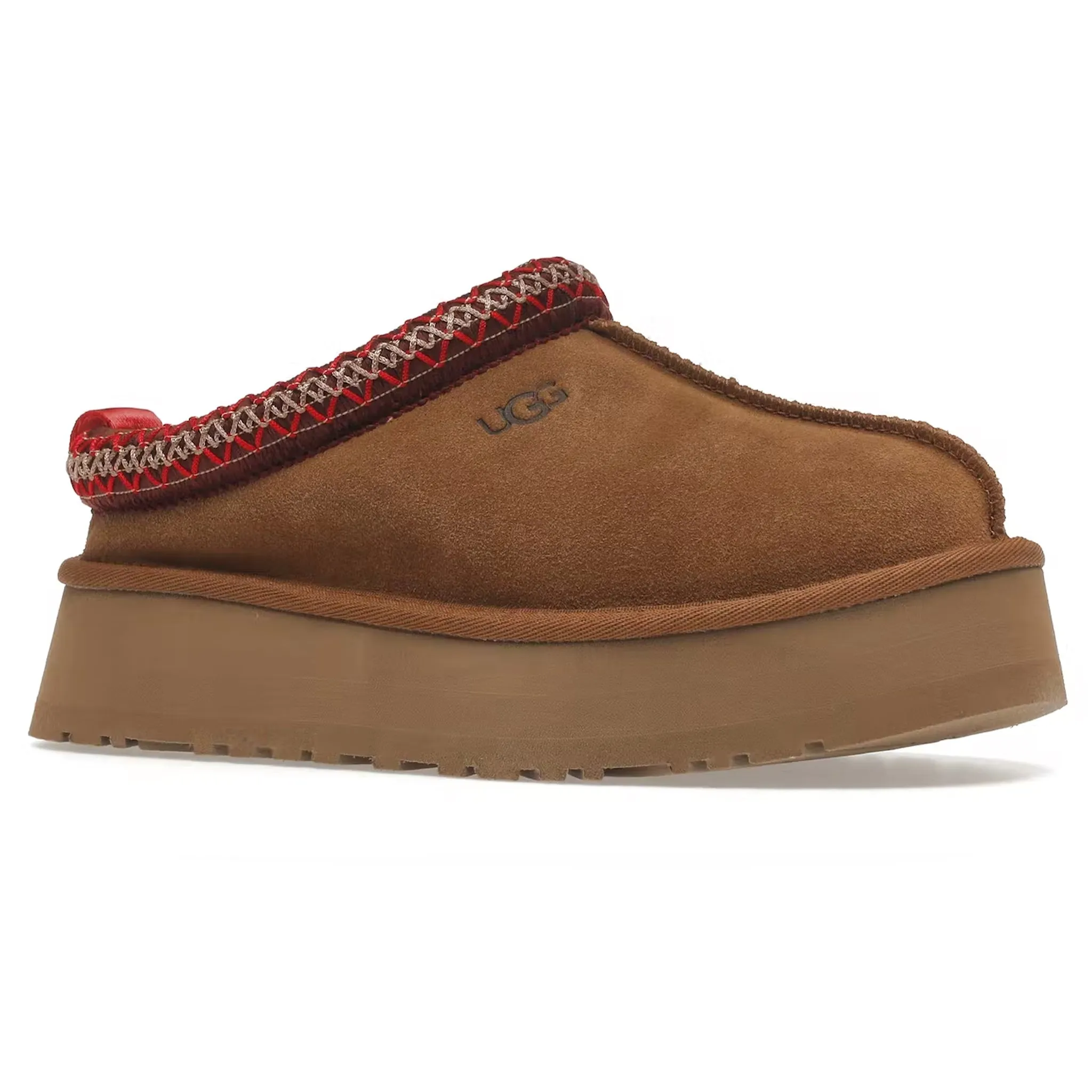 UGG Tazz Platform Chestnut Slippers (W)