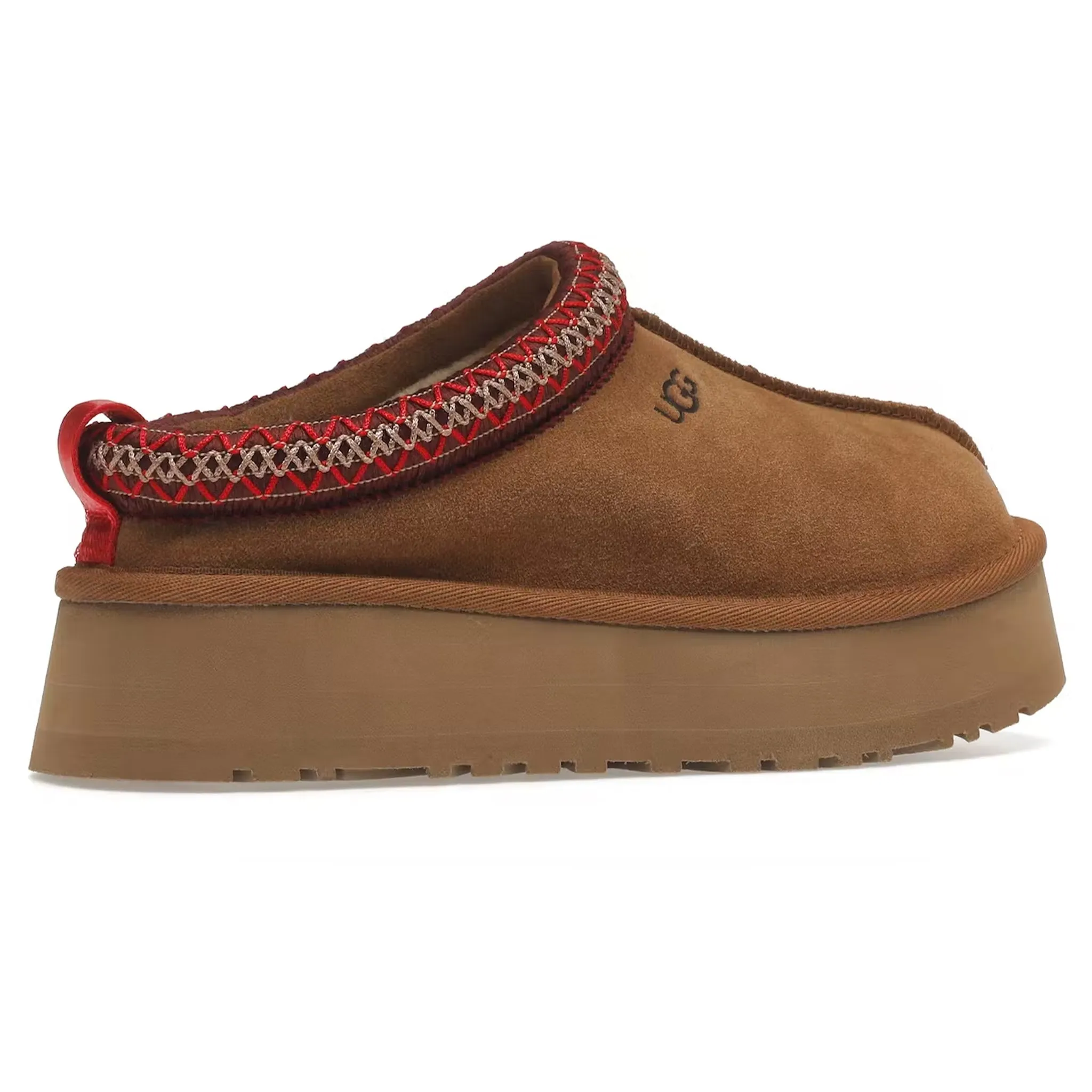 UGG Tazz Platform Chestnut Slippers (W)