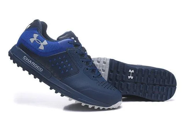 Under Armour UA Horizon Navy Blue Men's Trail Running Hiking Boots Sneakers