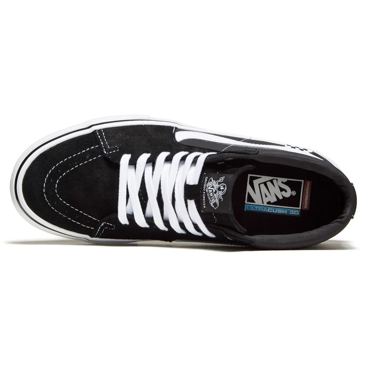 Vans Skate Grosso Mid Shoes - Black/White/Emo Leather